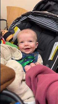 The heartwarming moment baby hears parents for the first time