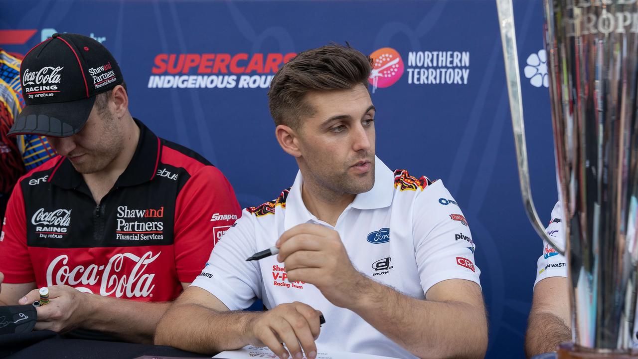 Anton De Pasquale at the Driver and Rider signing at Darwin Waterfront for betr Darwin triple crown 2023 Picture: Pema Tamang Pakhrin