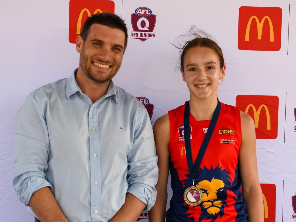 Sienna De Young of Kedron Lions won the best on ground award for the Under 13 Girls Div 4 in the SEQJ competition. Picture: Supplied