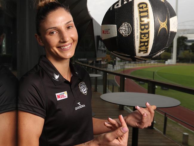 Collingwood Netball team member Kim Ravaillion.  Picture: Alex Coppel