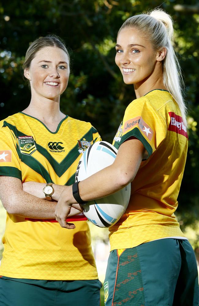 Allana Ferguson (pictured with Maddie Studdon) still wants to be involved with the game. Picture: John Appleyard