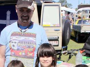 David with Rebacca, Kahli and Ford Lillicoat at the Gympie swap meet.