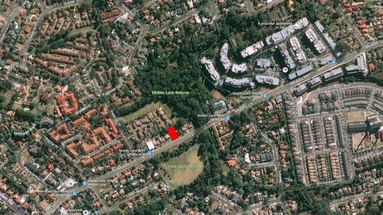 The site in red is where a childcare centre is earmarked.