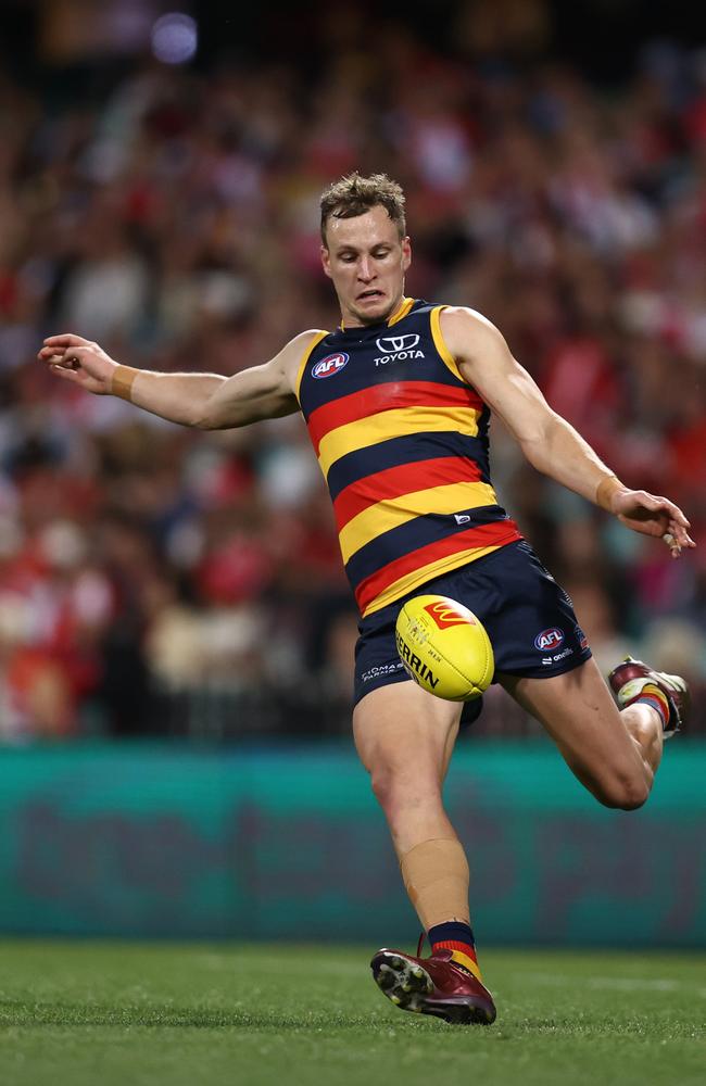 Jordan Dawson was the most likely Crow to make the All Australian squad. Picture: Jason McCawley/AFL Photos/via Getty Images.