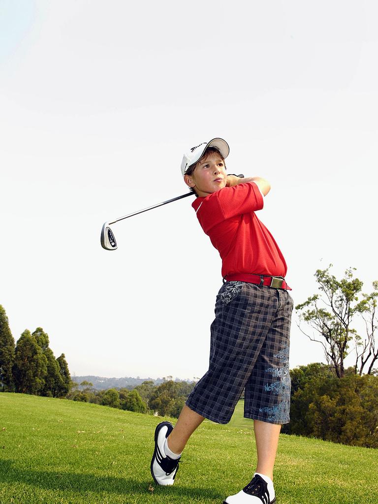 Harrison Endycott, pictured aged 10, was a prodigious junior talent. Picture: Peter Kelly