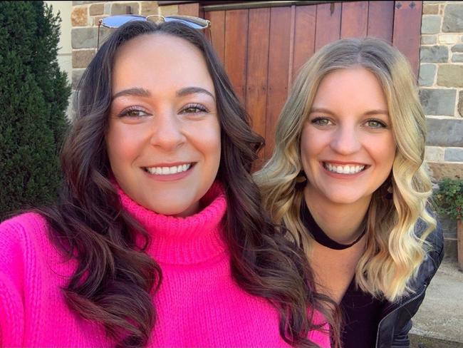 FOR HANDSHAKE STORY - Tess Connell, 30, (left) is not sure if she’ll shake hands after the coronavirus crisis while Melissa Ellison,29, said she will be happy too. SUPPLIED