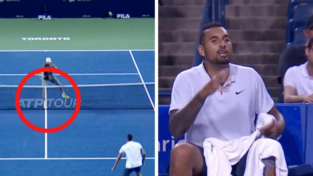 Tennis news 2021 Nick Kyrgios rages at umpire call in Canadian Open defeat to Riley Opelka
