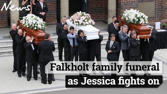 Falkholt family funeral as Jessica fights on