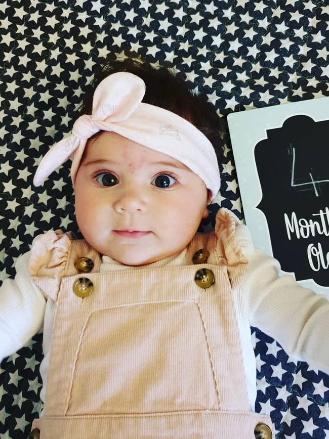 The photo that got Delilah her title as Gympie’s Most Stylish Baby for 2020. Picture: Camilla Lynch