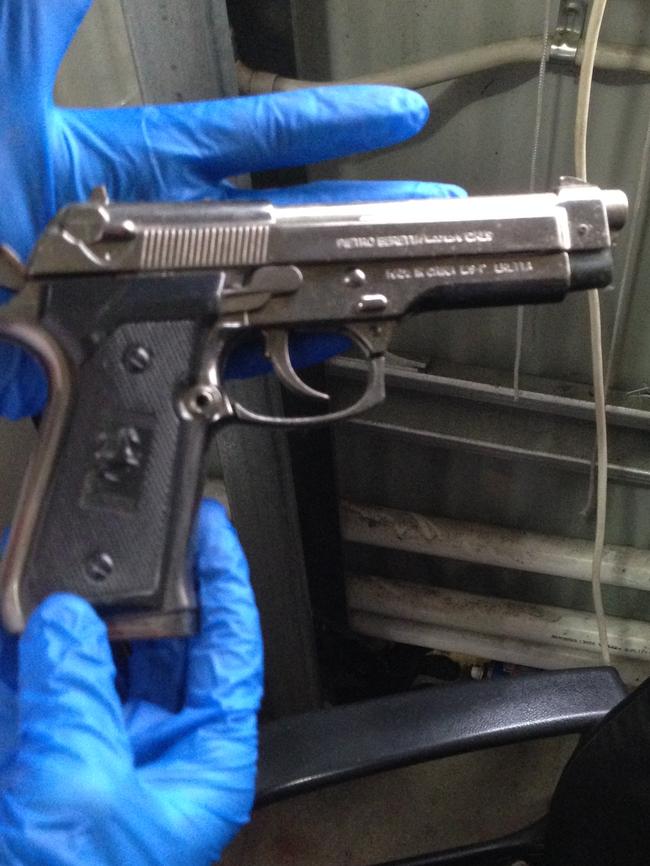 A replica pistol was also allegedly seized.