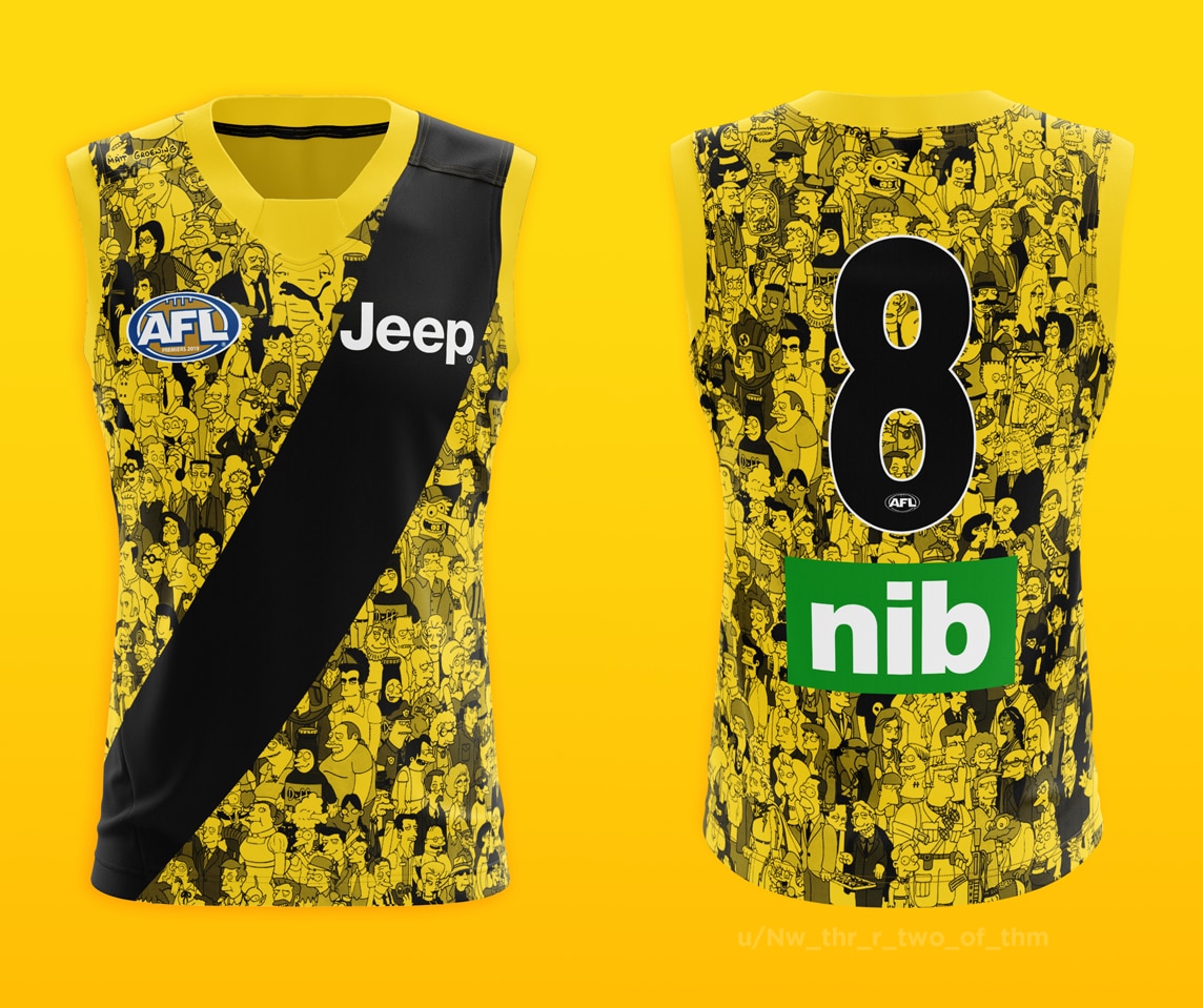 Afl simpsons sale jersey