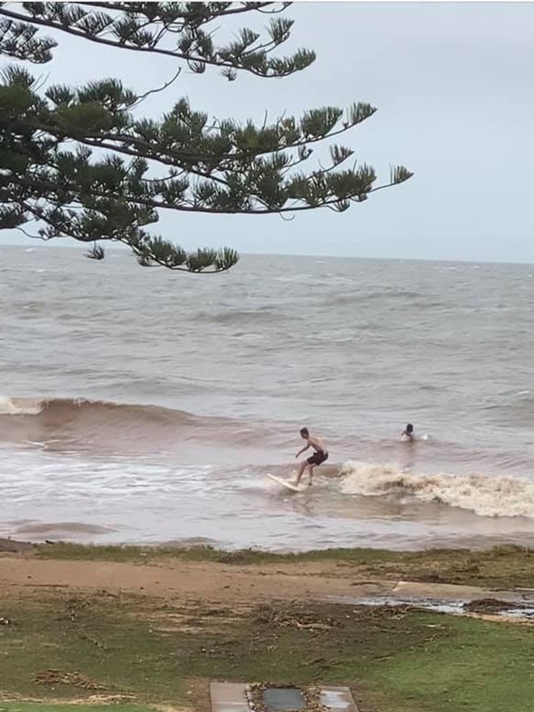 Sherree Bell took this photo of some children surfing at Scarborough Beach. PHOTO SUPPLIED FOR REDCLIFFE HERALD