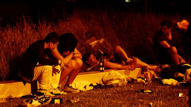 New Year’s Eve 2014 in the Edinburgh Gardens, North Fitzroy. Picture: Tim Carrafa