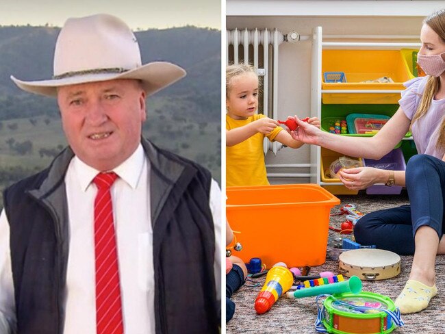 Barnaby called out over prev childcare costs