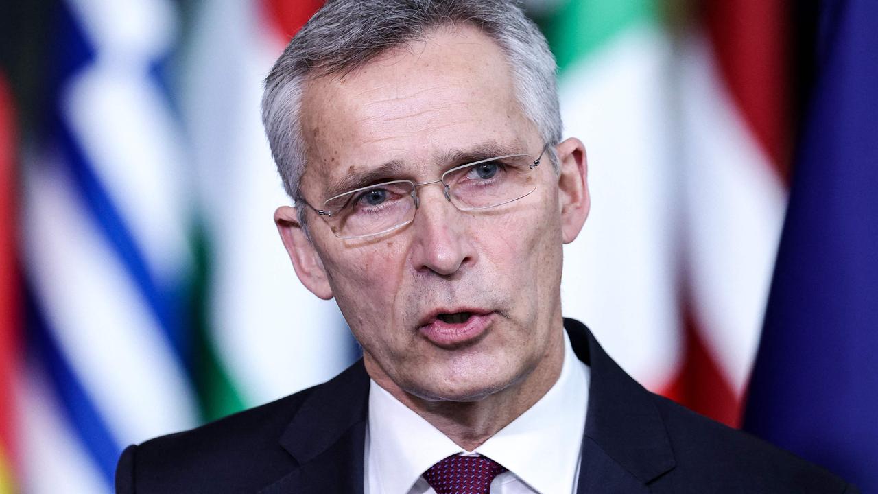 NATO Secretary-general Jens Stoltenberg prior to the meeting of NATO defence ministers on the Russia-West tensions at the NATO Headquarter in Brussels. Picture: Kenzo Tribouillard / AFP