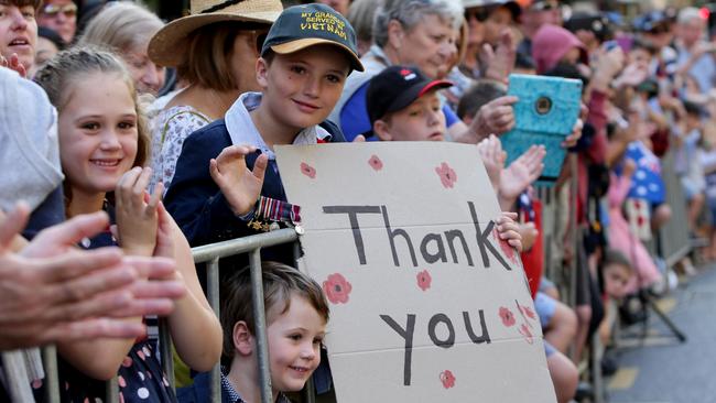 ANZAC Day march. Photo Steve Pohlner