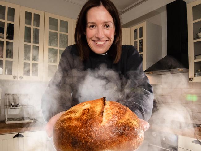 Phoebe Bullen This is for weekend papers A Canstar survey of 1,024 people provided exclusively to News Corp found that one third have or had someone in their household bake bread at home during the COVID-19 pandemic.  Picture: Jason Edwards