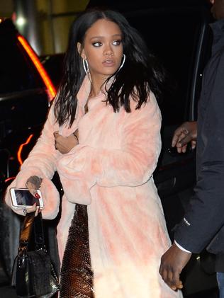 Rihanna heading to NYC club Up & Down.