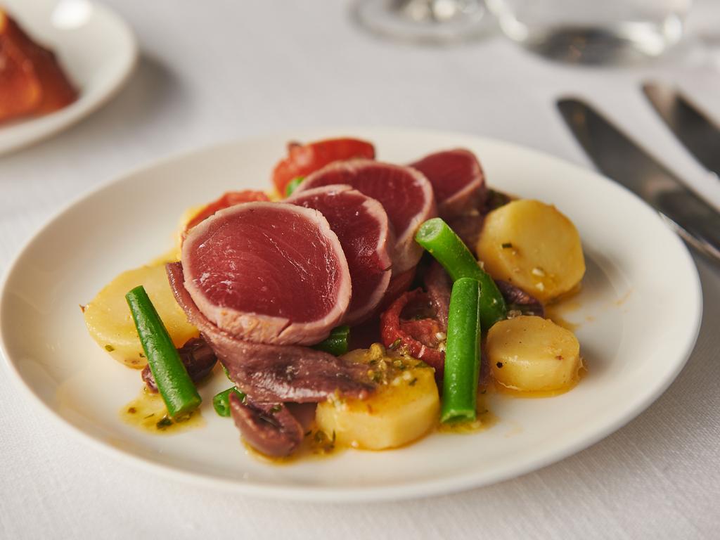 Fresh tuna Nicoise salad flies really well in the air, according to Neil Perry.