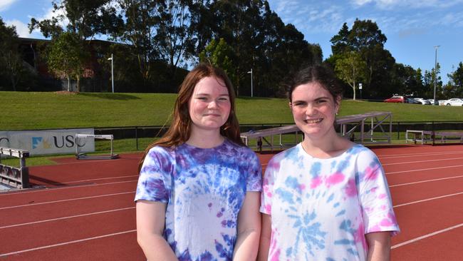 Claire Thomme and Kaidence Wilkerson at the Sunshine Coast Relay for Life 2022.