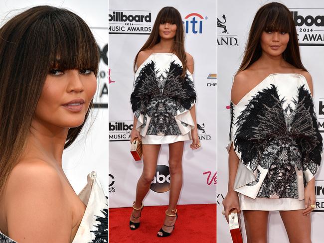 Christine Teigen arrives at the 2014 Billboard Music Awards is Las Vegas. Pictures: Getty