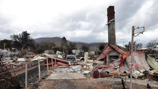 Nearly 200 homes in Dunalley and surrounding areas were destroyed by a bushfire in 2013.