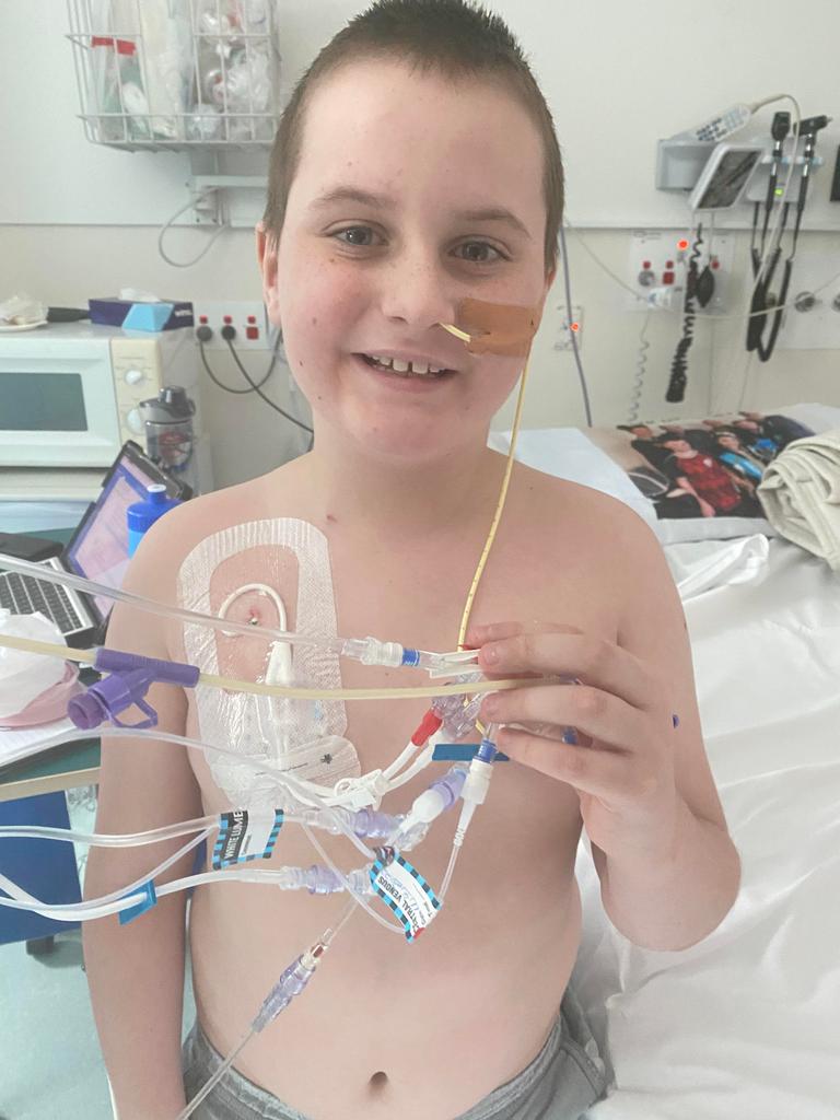 Kay Exelby was just nine when he was struck by a rare and life-threatening form of blood disease leukaemia. Picture: supplied