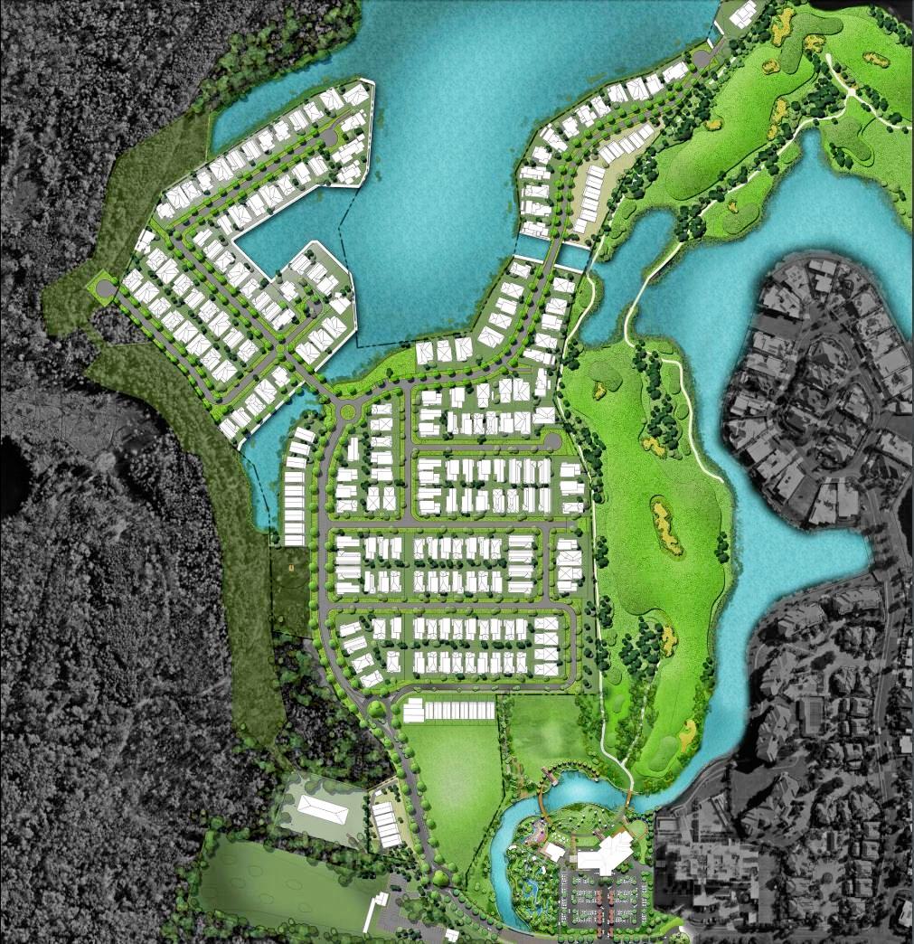 Residential development plans for Pelican Waters Golf Club. Picture: Contributed