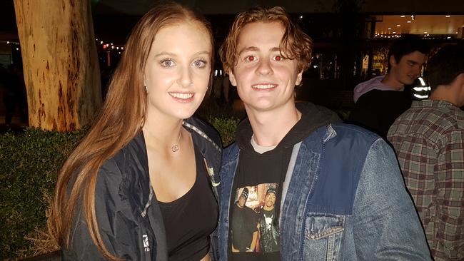 Maddy Thomas and Callum Mackenzie at one of the pub’s final operating nights.