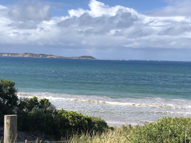 The view across Port Phillip Bay to Point Nepean, from Crows Nest.