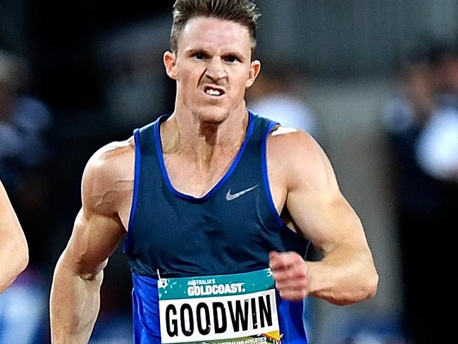 GOLD COAST, AUSTRALIA - FEBRUARY 17: Murray Goodwin competes in the final of the Men's 400m event during the Australian Athletics Championships & Nomination Trials at Carrara Stadium on February 17, 2018 in Gold Coast, Australia.  (Photo by Bradley Kanaris/Getty Images)