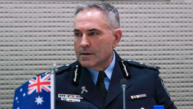 AFP assistant commissioner David McLean at MH17 press conference in The Hague.