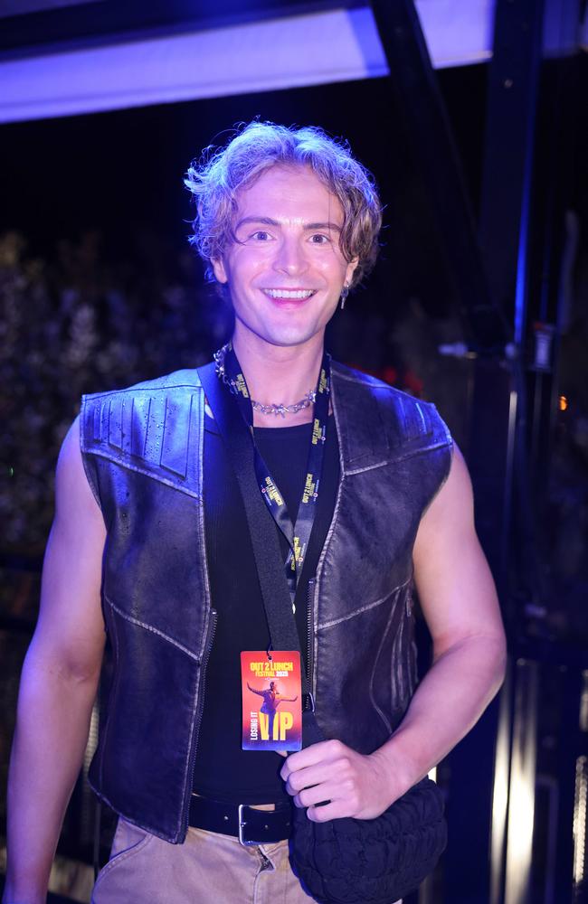 Jake Henderson at the Out 2 Lunch Festival 2025 on Saturday at Broadwater Parklands Southport for Gold Coast at Large. Picture, Portia Large.