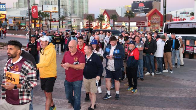 NRL fans in Las Vegas. Picture: Getty Images