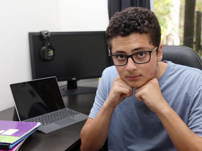 Luca Guirguis awaits his OP scores. Photo: Tertius Pickard.