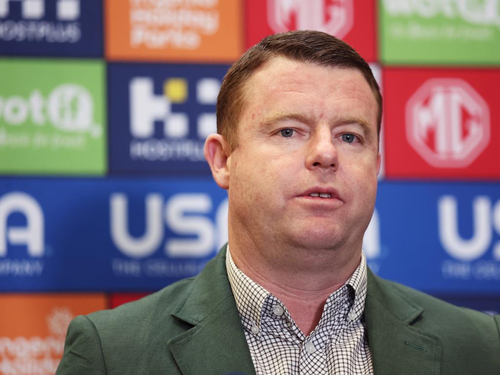 Rabbitohs CEO Blake Solly has defended the club’s decision to move Head of Football Mark Ellison to a recruitment role. (Photo by Matt King/Getty Images)