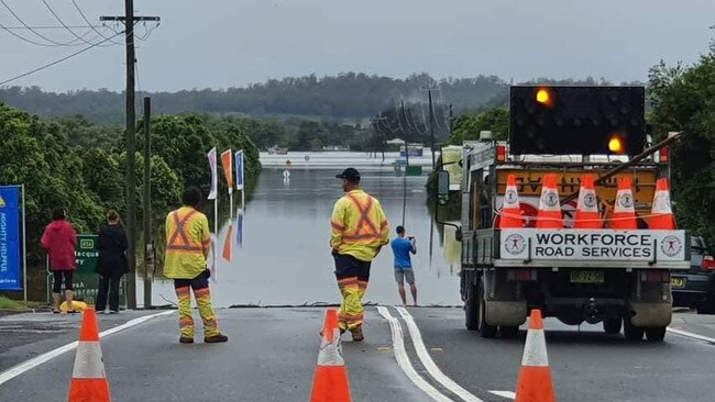 Mid-North Coast flooding. Picture: Facebook