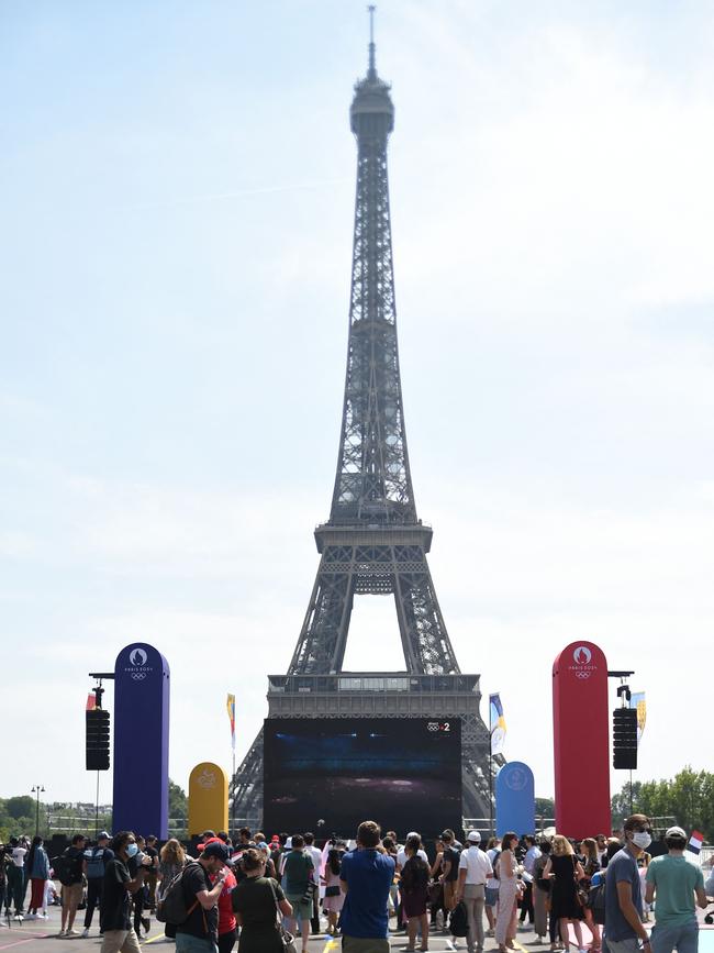 the Eiffel Tower, in Paris. Picture: Lucas Barioulet /AFP