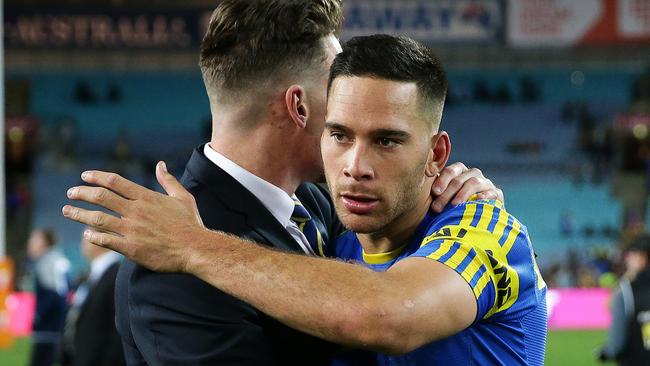 There are reports of tension at the Eels between Corey Norman and Brad Arthur. Picture: Brett Costello