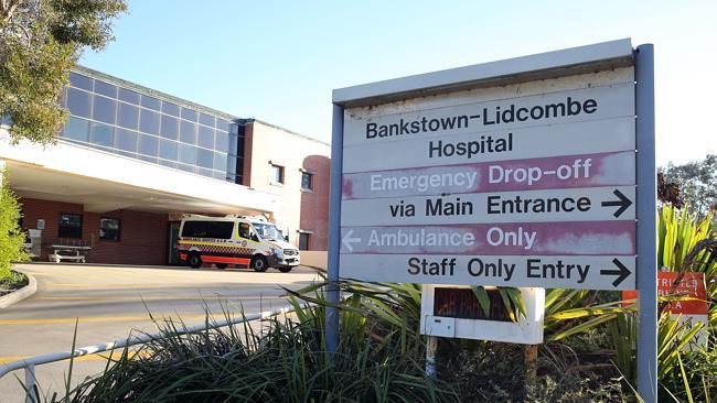 A baby died at Bankstown-Lidcombe Hospital after its lungs were accidentally filled with nitrous oxide instead of oxygen. Picture: Craig Greenhill