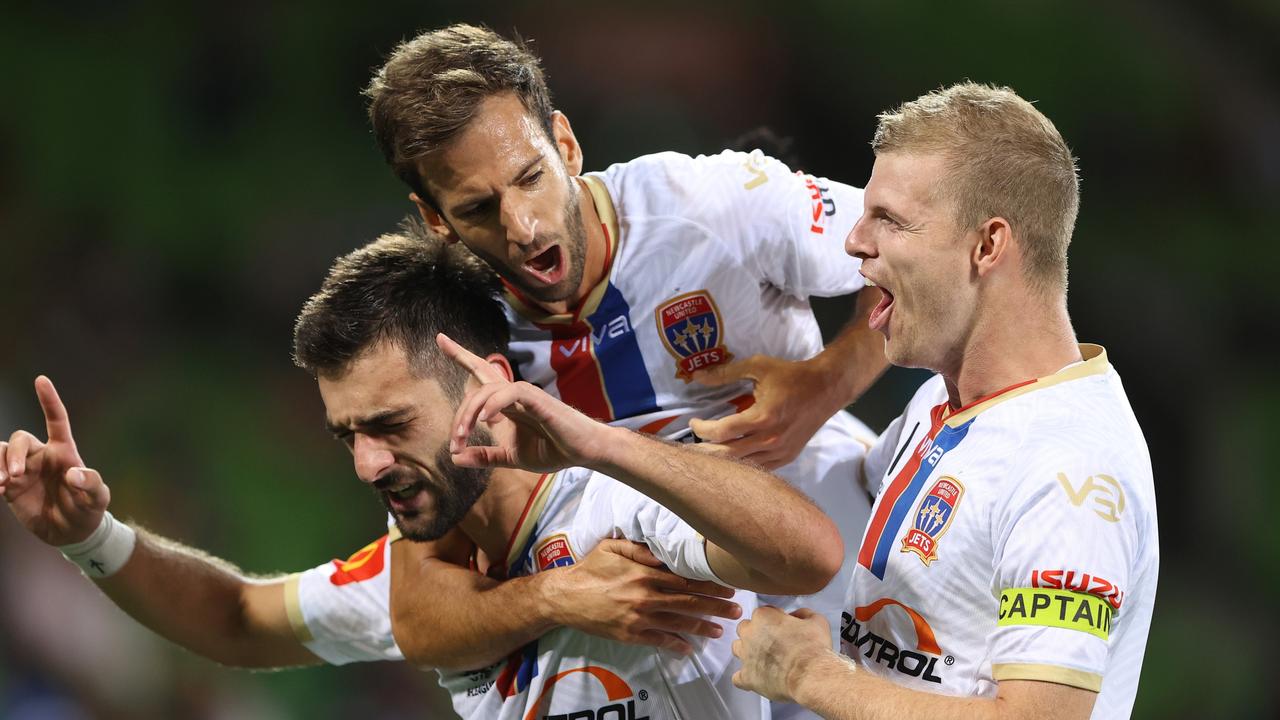 The Jets ambushed the reigning FFA Cup champions. (Photo by Robert Cianflone/Getty Images)