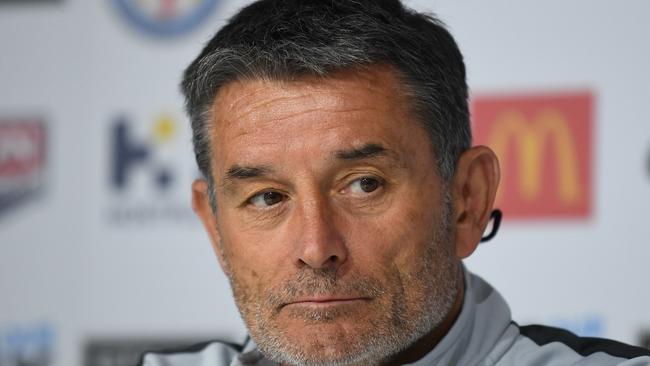 Melbourne City FC's W-League Head Coach Rado Vidosic is seen at City Football Academy in Melbourne, Friday, October 26, 2018. (AAP Image/Julian Smith) NO ARCHIVING