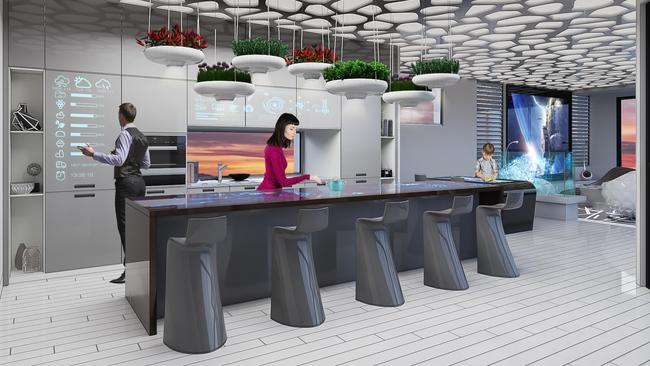 Kitchens could look something like this by the year 2040. Picture: Property Buyer Expo.