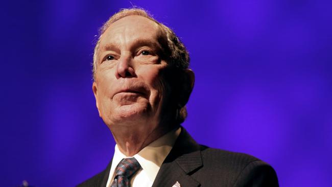 Michael Bloomberg speaks at the Christian Cultural CentrE in New York City this week. Picture: AFP