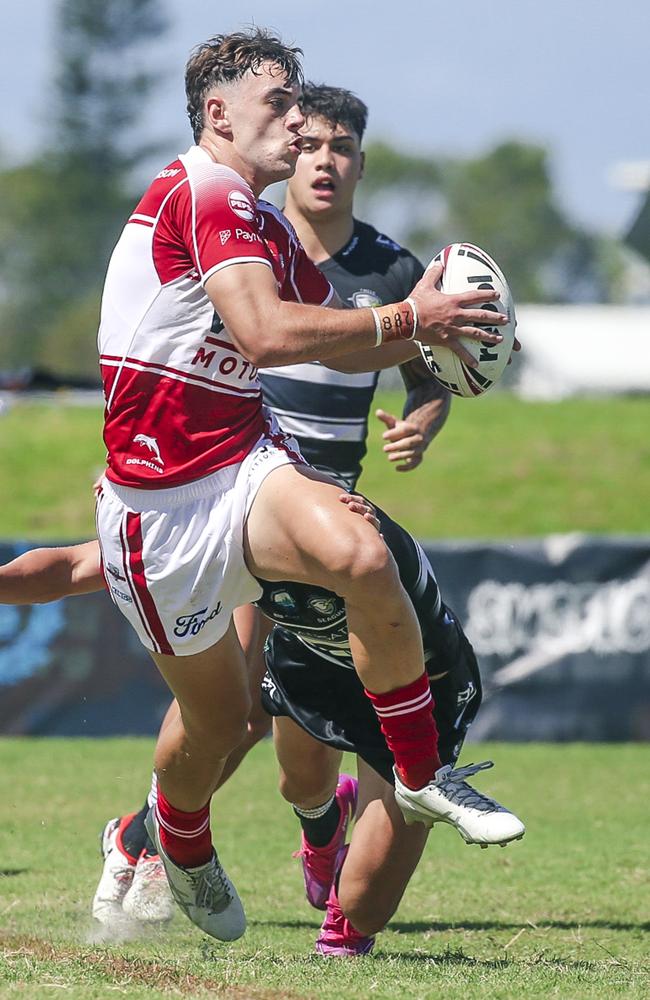 Callum Bowles had a big game for Redcliffe. Picture: Glenn Campbell