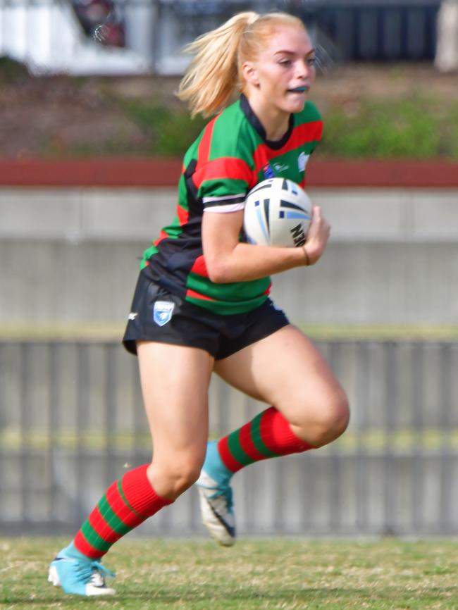 And in action. Picture: Souths Juniors