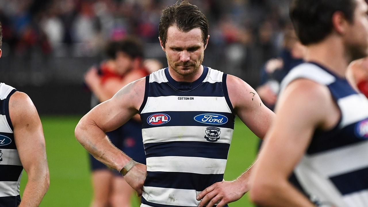 Geelong star Patrick Dangerfield (Photo by Daniel Carson/AFL Photos via Getty Images)