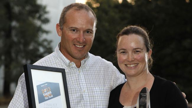 Farmer of the Year presentation, Melbourne Museum, Carlton, Peter & Marianne Wallis, Glenlea Park Merinos