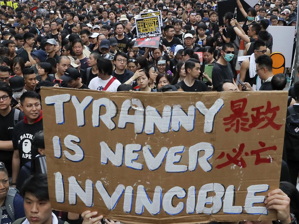 The backlash has been unprecedented. Picture: Kin Cheung/AP