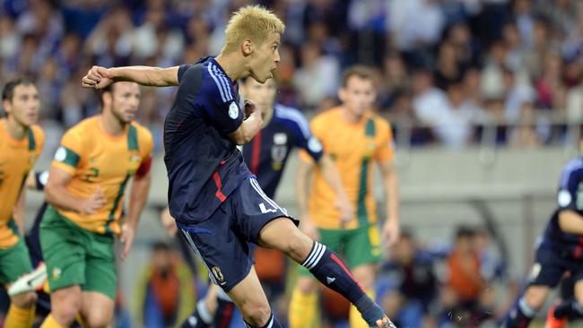 Japanese star Keisuke Honda is in talks with Melbourne Victory. Picture: AFP